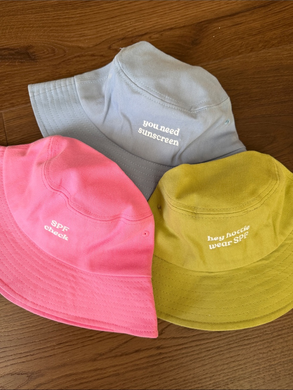 Habit SPF Bucket Hat bundle - Pink, Gray & Olive - Sun Protection Caps